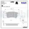 DELPHI fékbetétkészlet, tárcsafék LP2153