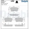 DELPHI fékbetétkészlet, tárcsafék LP2295