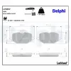 DELPHI fékbetétkészlet, tárcsafék LP3857