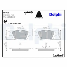 DELPHI fékbetétkészlet, tárcsafék LP710 autóalkatrész