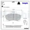 DELPHI fékbetétkészlet, tárcsafék LP992