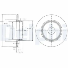 DELPHI féktárcsa BG2510 autóalkatrész