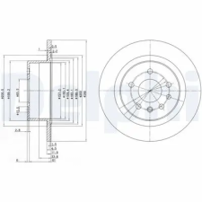 DELPHI féktárcsa BG2986 autóalkatrész