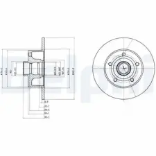 DELPHI féktárcsa BG3030 autóalkatrész