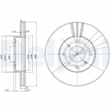 DELPHI féktárcsa BG3596 autóalkatrész