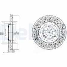 DELPHI féktárcsa BG3985C autóalkatrész