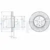 DELPHI féktárcsa BG4092C
