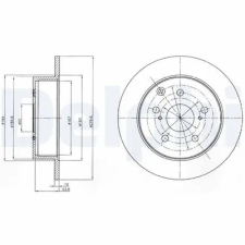 DELPHI féktárcsa BG4303 autóalkatrész