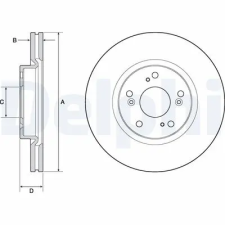 DELPHI féktárcsa BG4698C autóalkatrész