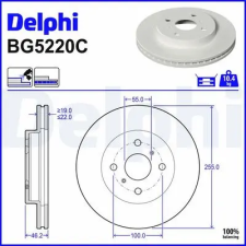DELPHI féktárcsa BG5220C autóalkatrész