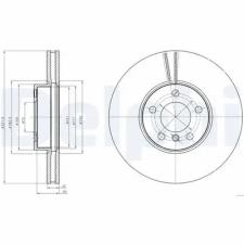 DELPHI féktárcsa BG9061 autóalkatrész