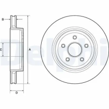 DELPHI féktárcsa BG9170C autóalkatrész
