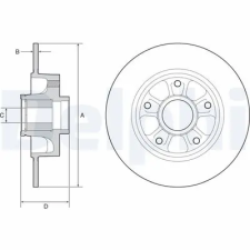 DELPHI féktárcsa BG9230RSC autóalkatrész