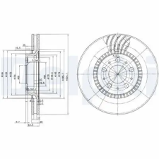DELPHI féktárcsa BG9514 autóalkatrész