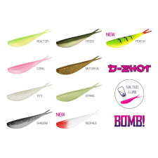 Delphin BOMB! Gumihal D-SHOT / 5db - 8,5cm/PERCHY csali