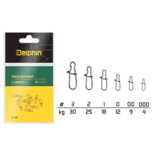 Delphin Fastlock Snap C-01 BN/0 10db horgászkiegészítő