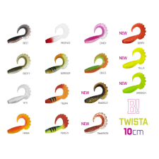 Delphin Gumihal Delphin TWISTA UVs / 5db - 10cm/YELLA csali