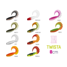 Delphin Gumihal Delphin TWISTA UVs / 5db 8cm/AGRESOR csali