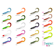 Delphin Gumihal Delphin TwistaX Eeltail UVs / 5db - 6cm/DeadSNOW csali