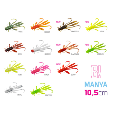 Delphin MANYA UVs nimfa / 5db - 10.5cm/GREENCH csali