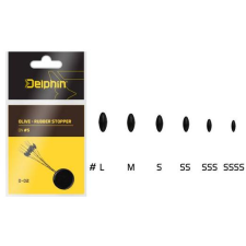 Delphin Olive - Rubber stopper S 10db horgászkiegészítő