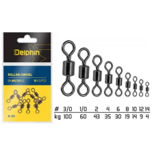 Delphin Rolling swivel A-01 BN/6 forgó 10db horgászkiegészítő