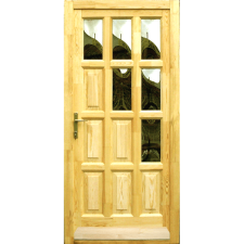 Delta ÁMOR BEJÁRATI AJTÓ 100X210CM JOBB KÜLTÉRI, HÁROMSZÖGBEN ÜVEGES építőanyag