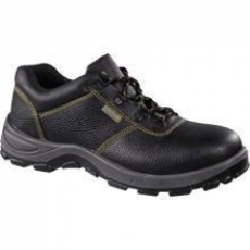 Delta Cipő pigmentált kruponbőr kétrétegű PU talp S1P black 46