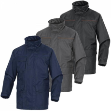 Delta Esőkabát Sligo vízálló varrás kapucni 7 zseb black/red 3XL
