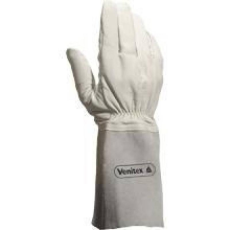 Delta Hegesztõ kesztyû színkecskebõr hasíték marhabõr mandzsetta 15cm grey 8