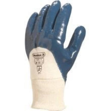 Delta Kesztyű Jersey pamut/nitril szellőző kézhát vastagság 1,4 - 1,6 mm blue 10 védőkesztyű