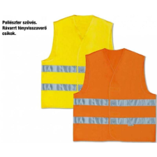 Delta Mellény HV polieszterpárhuzamos csíkokkal CL2 FLUO orange XXL láthatósági ruházat