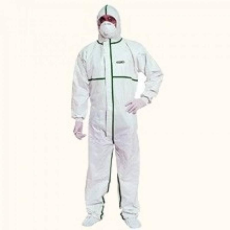 Delta Overál Deltatek 5000 nem szőtt kapucnis antisztatikus (70%polipropilén 30%polietilén) white XL