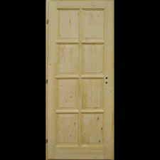 Delta RÁBA FENYŐ 8 KAZETTÁS BELTÉRI AJTÓ 100X210CM BAL, TELE, GERÉBTOK, III. OSZTÁLY építőanyag