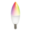 Deltaco SMART HOME SH-LE14RGB WiFi, E14, 5W, RGB, fehér, szabályozható Izzó
