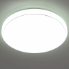 DELUX LED mennyezeti lámpa 4000K, 24W, 1920lm, 380mm, kerek forma, csillogó búra, - deLux DEL1748
