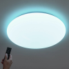 DELUX LED mennyezeti lámpa RGB+CCT, 48W, 3600lm, 50cm, kerek forma, csillogó búra, - Jazzy deLux DEL1616