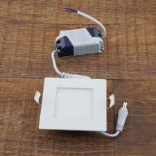 DELUX LED panel négyszögletes süllyesztett 3W 210lm 3000K IP20 - deLux DEL1268 világítás