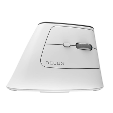 DELUX MV6 Vezeték nélküli vertikális egér, DB BT+2.4G (fehér) egér