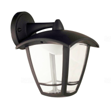 DELUX Roby LED kültéri lámpa oldalfalra, fekete, 8W, IP44, lefelé álló kültéri világítás