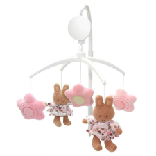  Delux Zenélő forgó Plüss, nyuszilányok bébijáték kiságyra