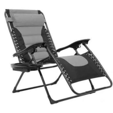 DELUX Zéró gravitációs szék - szürke kerti bútor