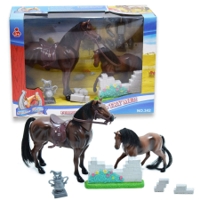 Deluxe lovas játék szett játékfigura