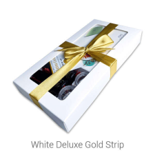 Deluxe Profinails Ajándékcsomag Gift Box White Deluxe (Gold Strip) lakk zselé