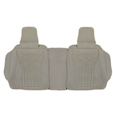  Deluxetuning univerzális autósüléshuzat-szett, szövet, krémszínű, első-hátsó, osztott ülés gyerekülés huzat, betét