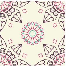 Demeter Group MT193 Dekorációs csempematrica 4db/szett15x15cm tapéta, díszléc és más dekoráció