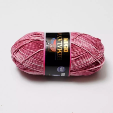 Denim fonal - Burgundi - 02 rövidáru