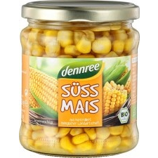 Dennree Bio csemegekukorica konzerv 330 g alapvető élelmiszer