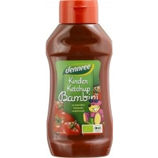 Dennree Bio gyermek ketchup, kristálycukor nélkül, nyomós flakonban, 500 ml biokészítmény