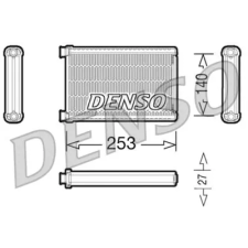 Denso Hőcserélő, belső tér fűtés DRR05005 autóalkatrész